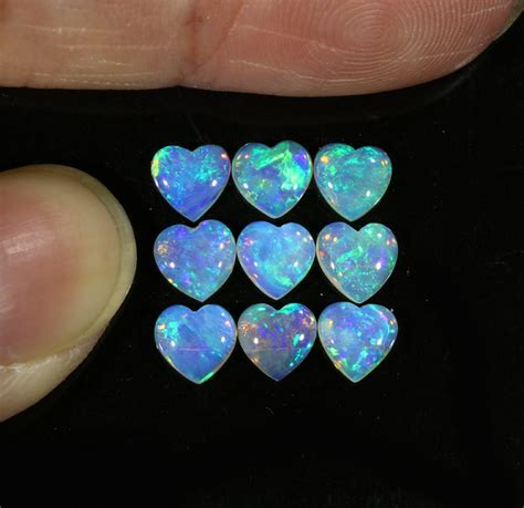 276cts 9pcs Matching Crystal Fire Opals Calibrated