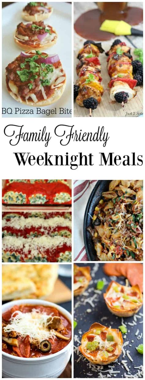 Family Friendly Weeknight Meals -- Summer Meals