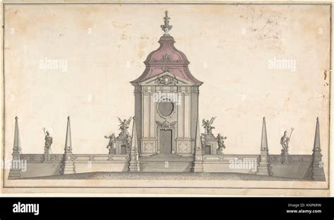 Design For A Funerary Monument Artist Anonymous German 18th Century