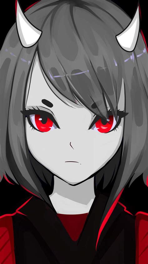 Cute Evil Anime Girl Iphone Wallpaper Iphone Wallpapers