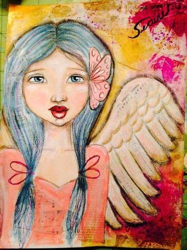 Whimsical Angel More Art Less Craft Angel Art Art Angel Painting