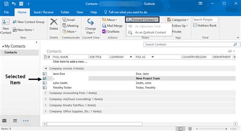 How To Organize Your Outlook Contacts