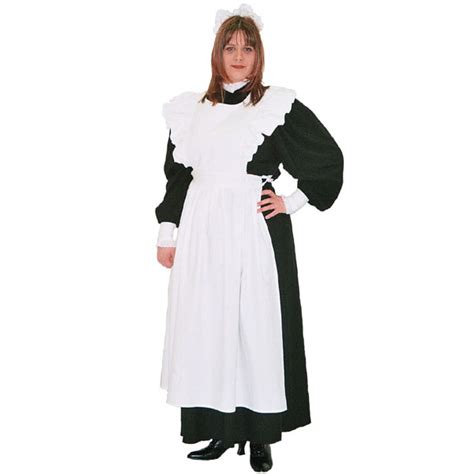 Ladies Victorian Edwardian Maid Costume With Mop Hat Size 16 20 Complete Costumes Costume Hire
