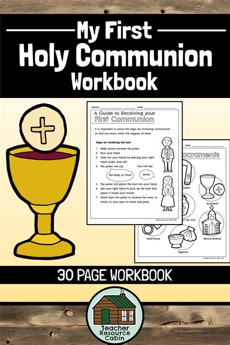 First Holy Communion Preparation Worksheet