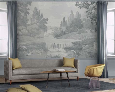 French Countryside Antique Mural Wallpaper Papiers De Paris