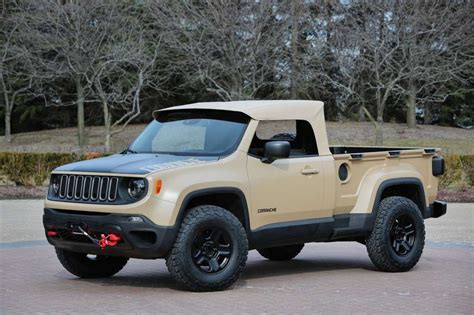 Jeep Crew Chief 715 Unveiled With Comanche Open Air Concept Pickup