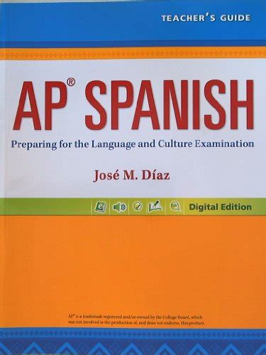 Ap Spanish Preparing For The Language And Culture Examination Digital