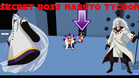 Secret Boss In Naruto Tycoon Roblox Naruto Tycoon Youtube