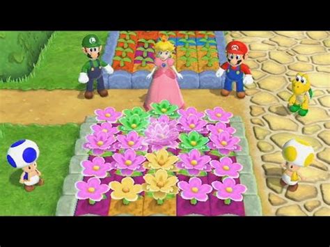 MARIO PARTY 9 GARDEN BATTLE MARIO VS PEACH VS LUIGI VS KOOPA YouTube