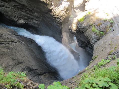 Incredible Erosion By A Waterfall In Wengen Switzerland Rpics