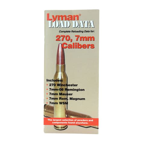 Lyman Load Data Book 270 And 7mm 9780012 Buffalo Gap Outfitters