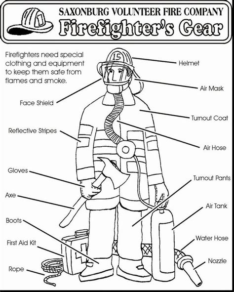 Ses also support other agencies such as queensland police service and queensland fire and rescue service to perform additional functions and different types of disasters and emergencies such as: Firefighter Equipment And Uniform Coloring Pages (With ...