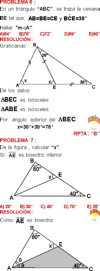 Altura Mediana Mediatriz Y Bisectriz En Un TriÁngulo Ejercicios