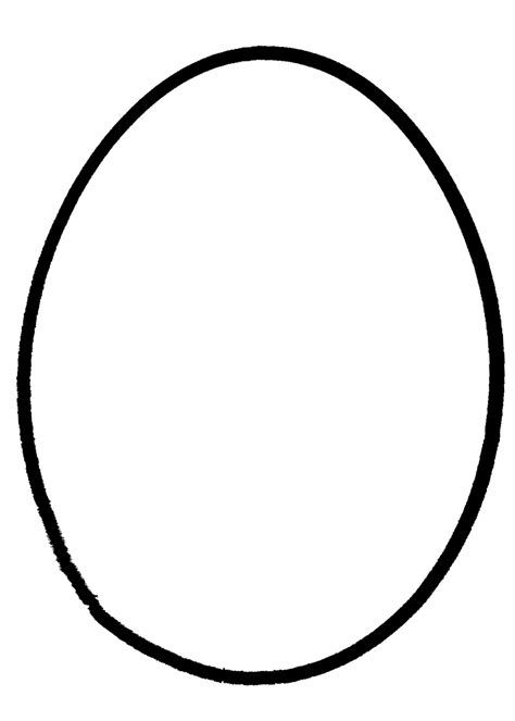 Printable Easter Egg Outline