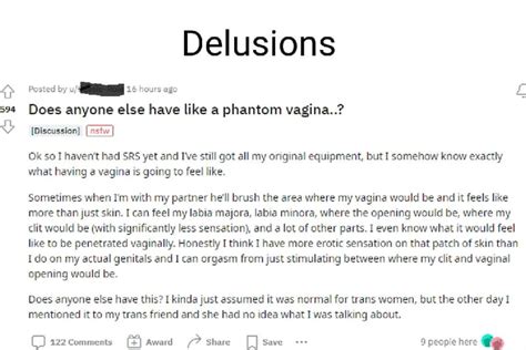 Delusions Posted By Hours Ago Does Anyone Else Have Like A Phantom Vagina Discussion Ok