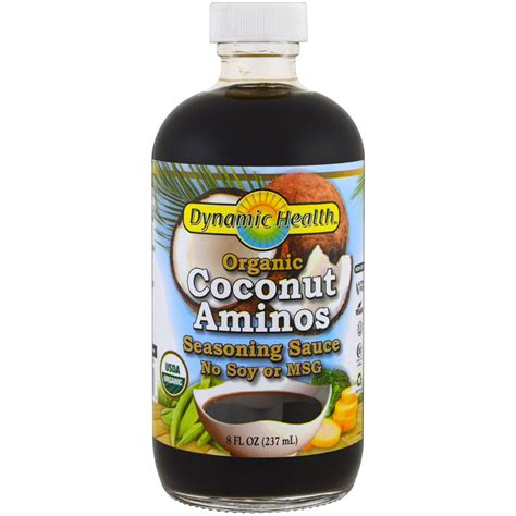 Dynamic Health Organic Coconut Aminos Seasoning Sauce 8 Fl Oz