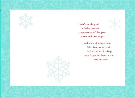 Joy Love Peace Christmas Card For Daughter Greeting