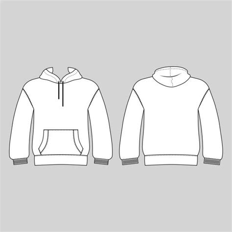 3) is an eccentric hoodie which is of 'jean' step 2. Royalty Free Blank Hoodie Template Drawing Clip Art, Vector Images & Illustrations - iStock