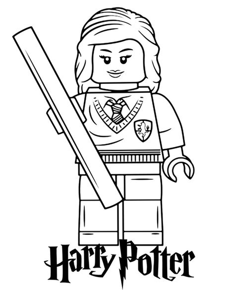 Dorosły harry potter harry potter jako zabawka lego Darmowe kolorowanki do wydruku Harry Potter z Lego