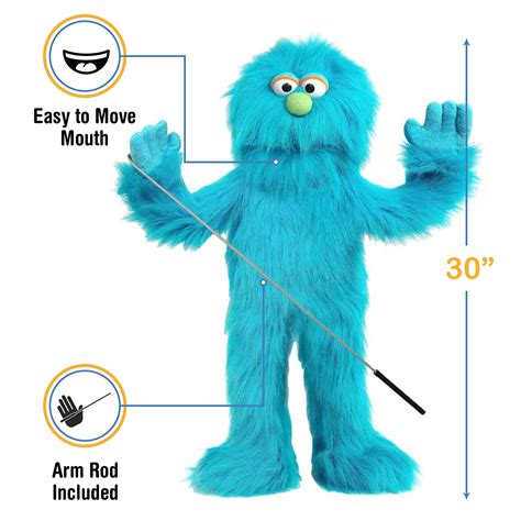 Buy Silly Puppets 30 Full Body Ventriloquist Style Blue Monster