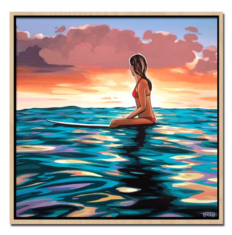Horizon 20×20 Surf Painting Surf Art Ocean Art