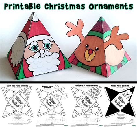 Christmas Paper Crafts Printable