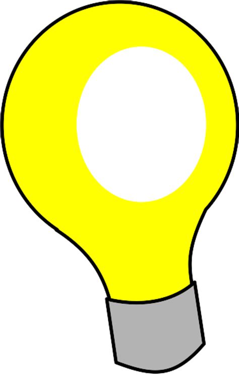 Yellow Light Bulbs Clipart Clipart Best