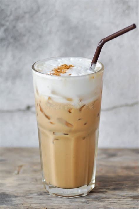 Iced Coffee Or Iced Cappuccino Coffee Stock Image Image Of Dessert