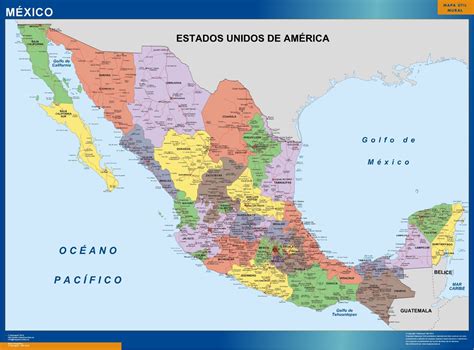 Mapa Mexico Politico Mapas México Y Latinoamerica