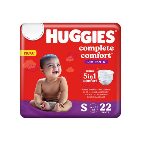 Huggies Dry Diaper Pants S 4 8 Kg Pack Of 2 Price Buy Online At