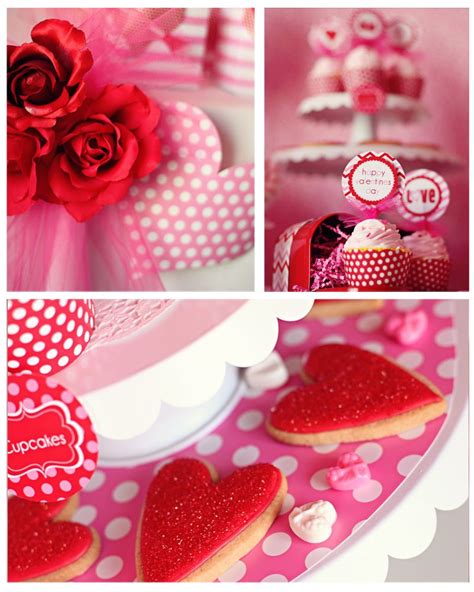 Amandas Parties To Go Valentines Party Table Ideas Valentine Treats