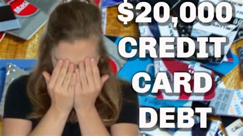 Whatever strategies you use to pay that off, it can be done. How I Got $20,000 in Credit Card Debt?! - YouTube
