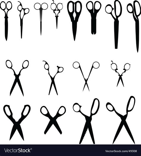 Free vector icons in svg, psd, png, eps and icon font. 8 scissors Royalty Free Vector Image - VectorStock