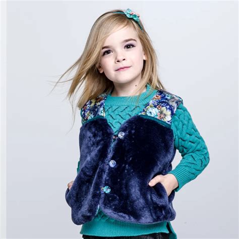 2018 Children Winter Vests Clothes Girls Cotton Vest Jacket Baby Girl