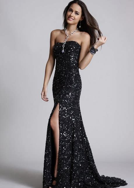 Black And Silver Prom Dresses Natalie