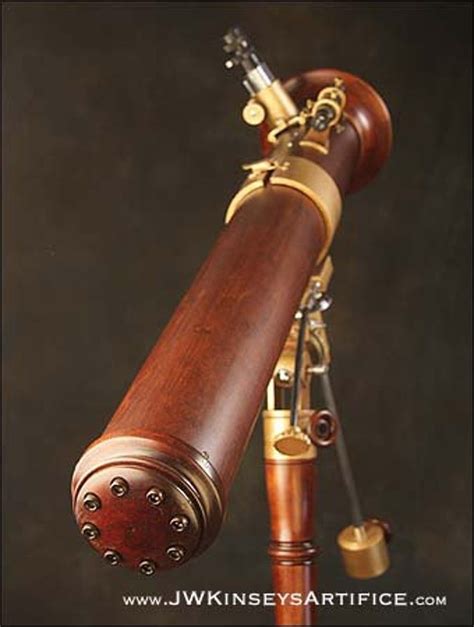 A Handmade Steampunk Newtonian Reflecting Telescope In Stained Etsy