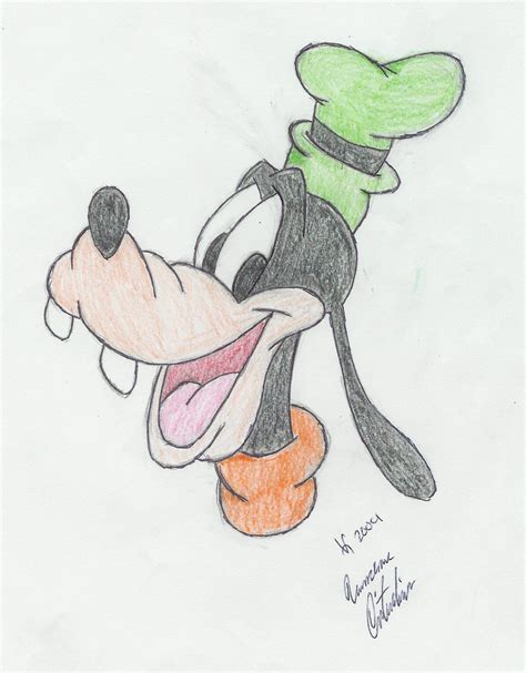 Goofy By Vanv Goofy Drawing Disney Character Drawings Cute Disney