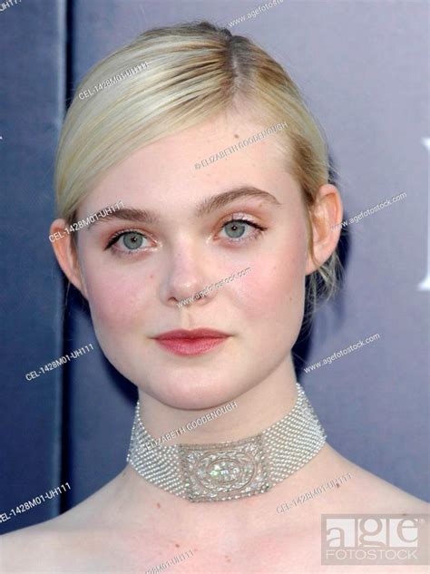 Elle Fanning Wearing A Neil Lane Choker At Arrivals For Maleficent