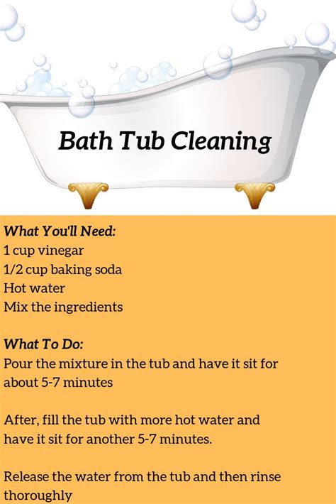 Clean The Bath Tub Clean Bathtub Tub Cleaner Stain Remover