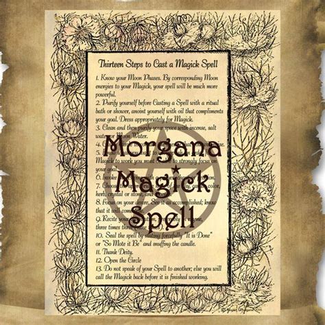 Cast A Spell 13 Steps Complete Guide Instant Download Etsy Moon