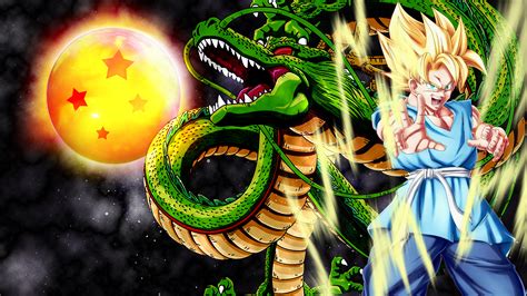 Dragon ball z wallpapers goku and vegeta super saiyan 4. Goku and Shenron