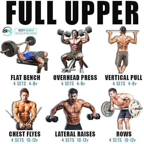 Upper Body Day Exercises If You Are Following The Upper Lower Split