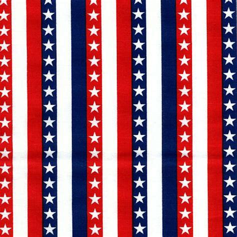 Fabric Patriotic Usa Stars And Stripes On White Cotton 14 Yard 49688 Ebay