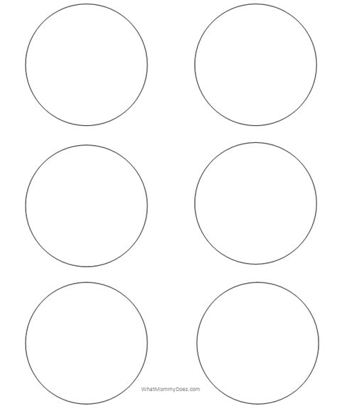 Free Printable Circle Templates Large And Small Stencils