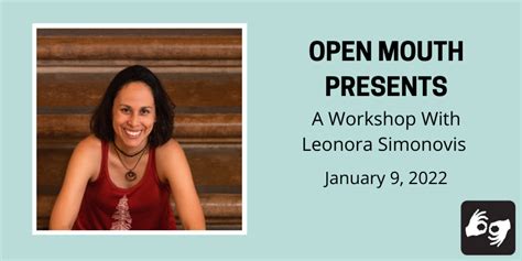 Open Mouth Presents At The Tip Of The Top With Leonora Simonovis