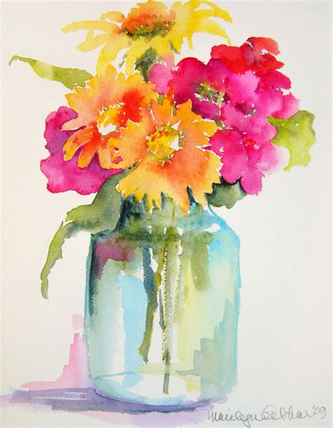 25 Beautiful Watercolor Flower Painting Ideas ... Tropical colored flower illustration pack.