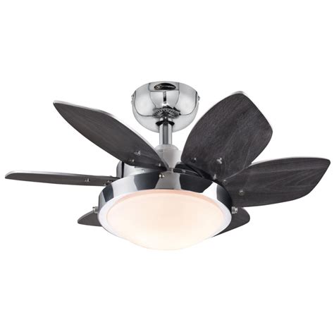 Westinghouse Lighting 7863100 Quince 24 Inch Chrome Indoor Ceiling Fan