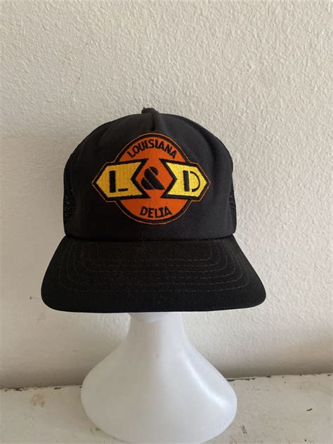 Vintage Louisiana Delta Trucker Mesh Snapback Hat Cap Gem