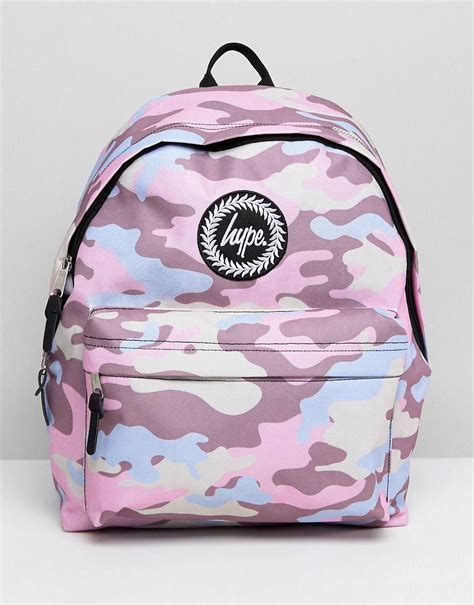Hype Pink Camo Backpack Asos Pink Camo Backpack Bags Cute Mini Backpacks