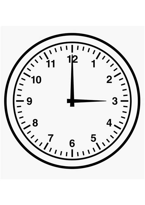 Coloring Pages Printable Clock Coloring Page For Preschoolers